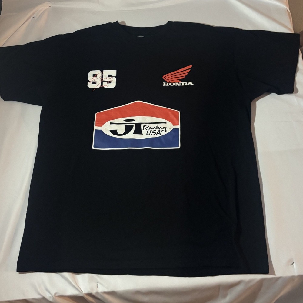 Official Honda x JT Racing Team USA 95 Motocross T-Shirt - Black